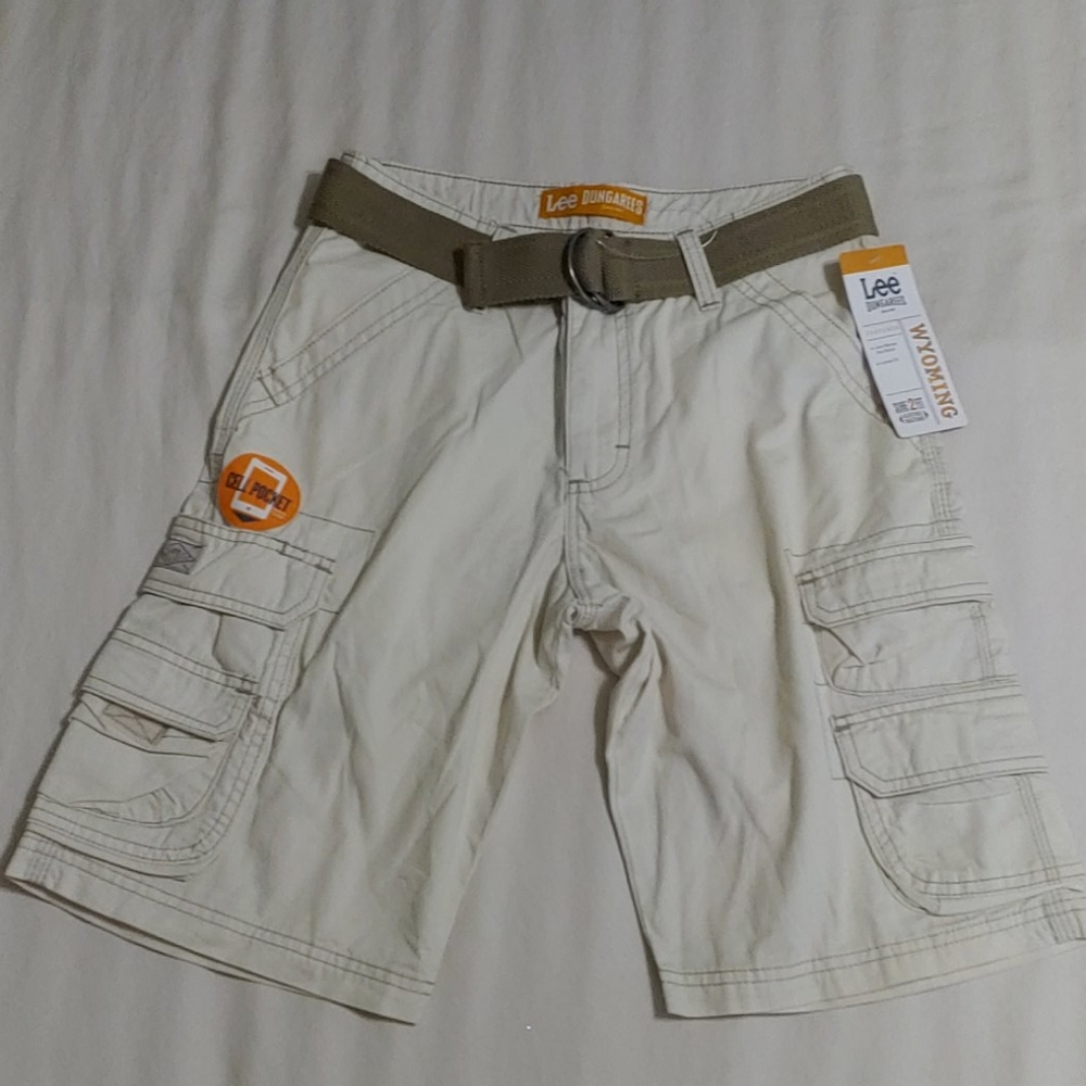 Lee Belted Boys Cargo Shorts 12R